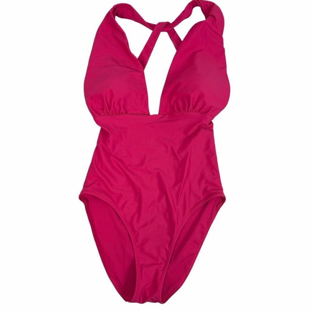 Summersalt Womens size 6 Pink Plunge One-Piece Swimsuit
